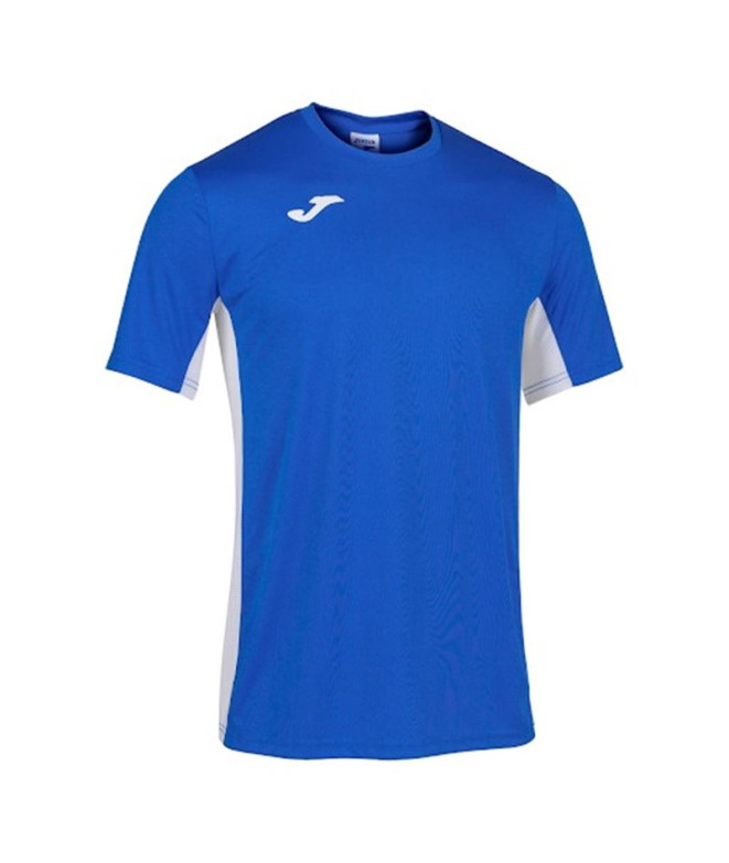 Camiseta Deportiva Joma Cosenza Manga Corta Hombre Royal Blanco