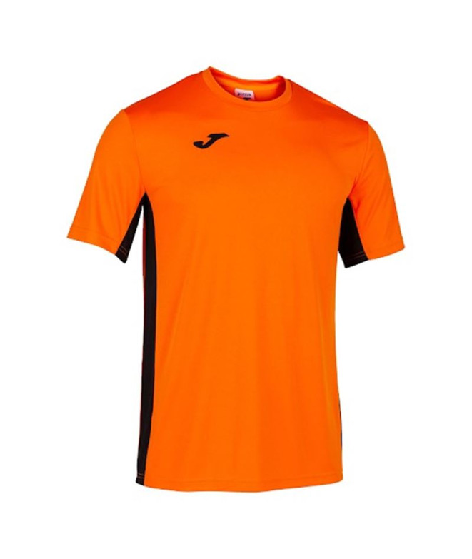 Camiseta Deportiva Joma Cosenza Manga Corta Hombre Naranja Negro