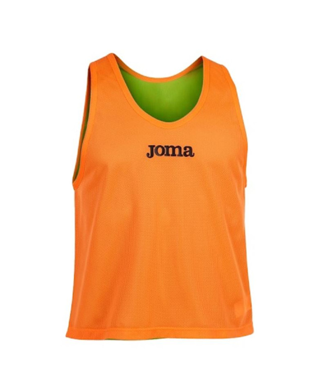 Peto de Entrenamiento Joma Hombre Reversible Naranja Verde