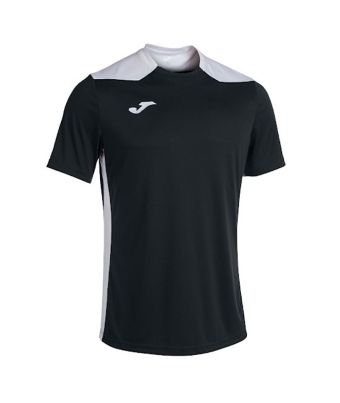 Camiseta Futebol Joma HomemMenino do Campeonato VI Manga curta / Preto Branco