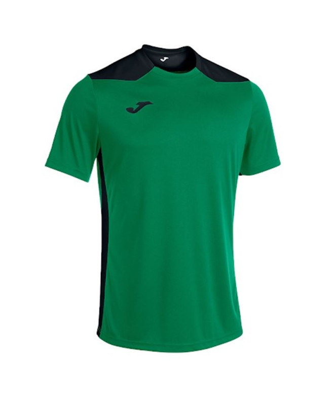 Camiseta de Fútbol Joma Championship VI Manga Corta Hombre/Niño Verde Negro