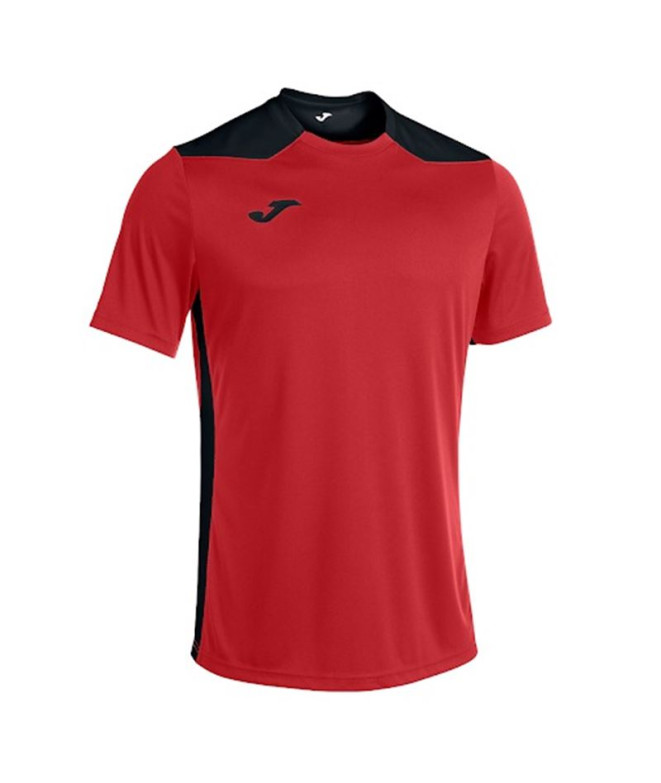 T-shirt Football Joma HommeEnfant de Championship VI Short Sleeve / Black Red