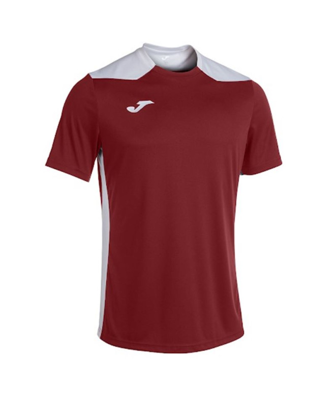 Camiseta Futebol Joma HomemMenino do Campeonato VI Manga curta / Branco bordeaux