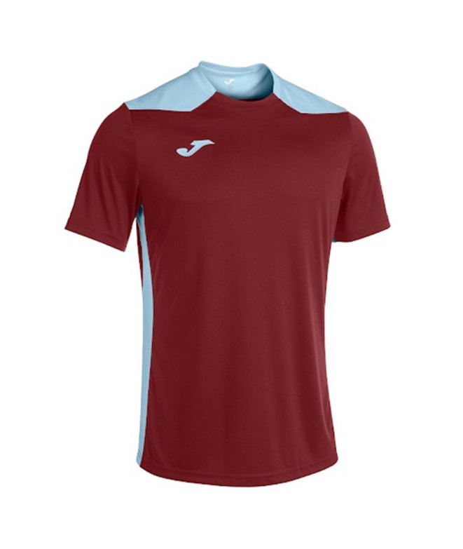 Camiseta Futebol Joma HomemMenino de Championship VI Manga curta / Bordeaux Azul claro