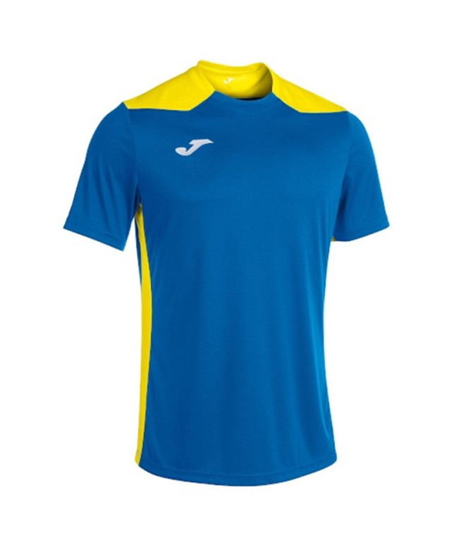 T-shirt Football Joma HommeEnfant de Championship VI Short Sleeve / Royal Yellow