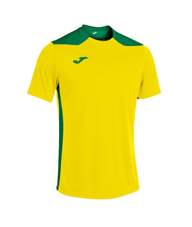 Camiseta de Fútbol Joma Championship VI Manga Corta Hombre/Niño Amarillo Verde