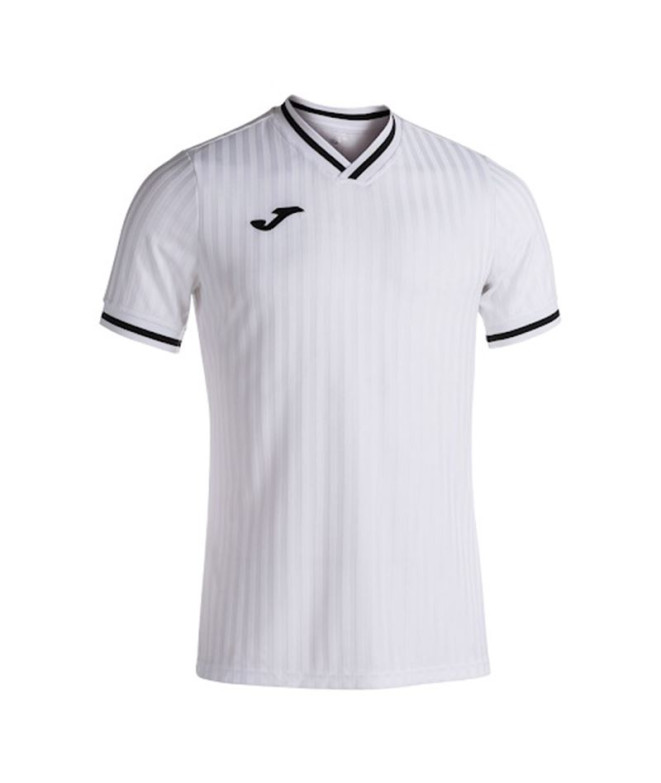 Camiseta de Fútbol Joma Toletum III Manga Corta Hombre/Niño Blanco