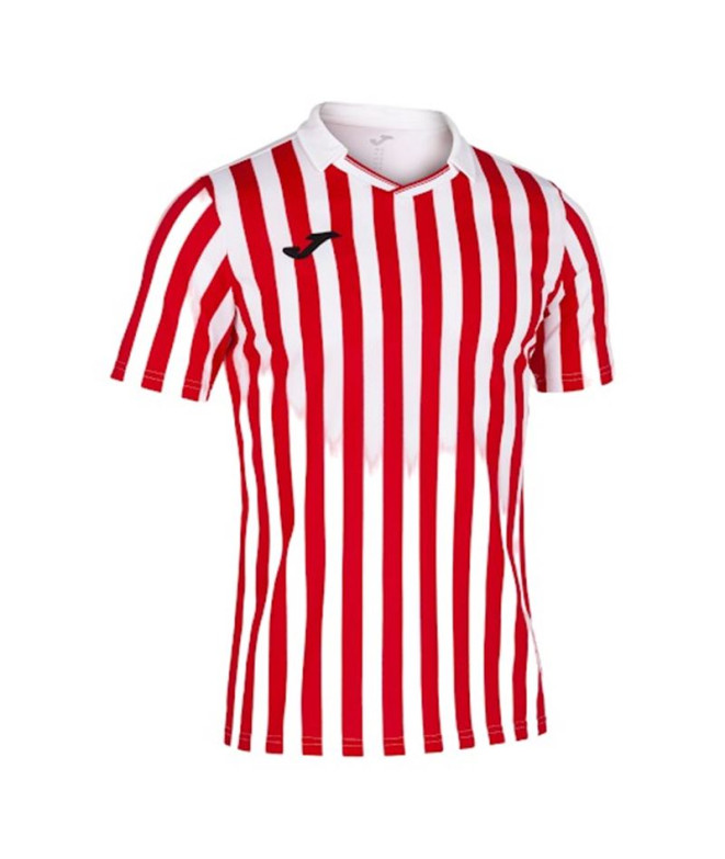 Camiseta de Fútbol Joma Copa II Manga Corta Hombre/Niño Blanco Rojo