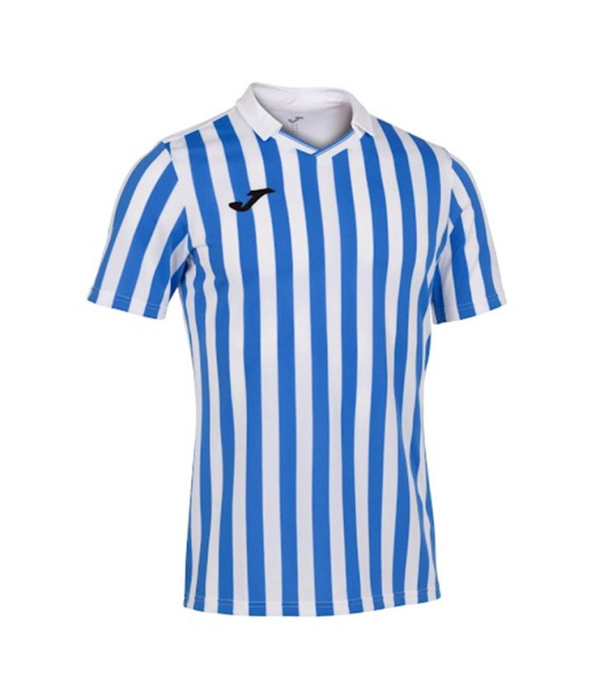 Camiseta de Fútbol Joma Copa II Manga Corta Hombre/Niño Blanco Royal