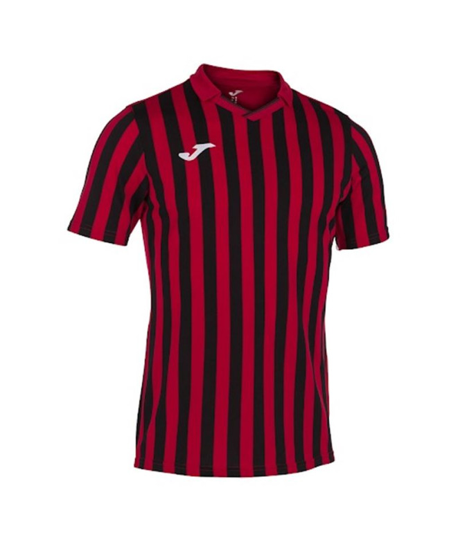 Camiseta de Fútbol Joma Copa II Manga Corta Hombre/Niño Rojo Negro