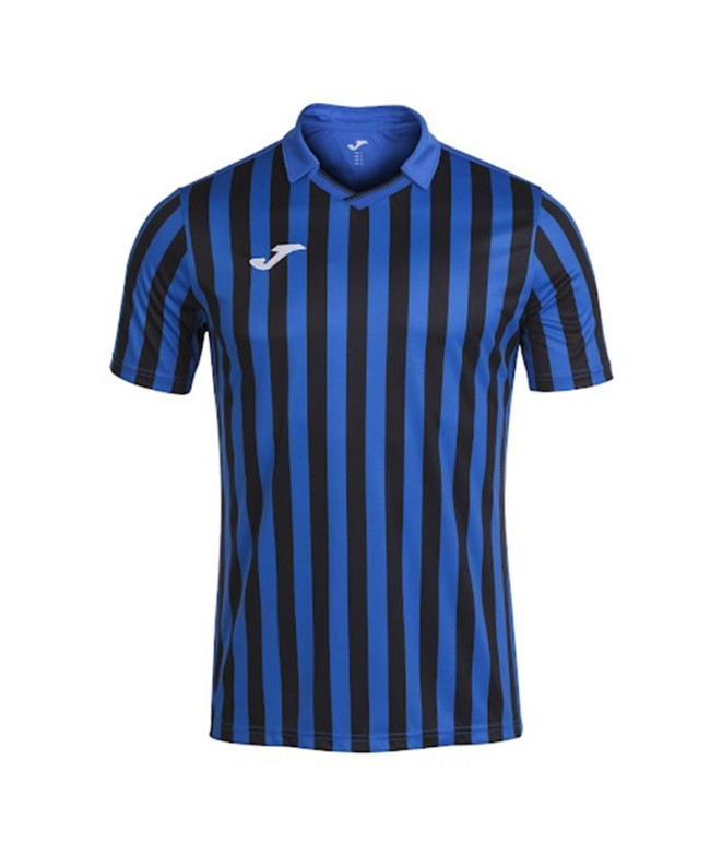 Camiseta de Fútbol Joma Copa II Manga Corta Hombre/Niño Royal Negro