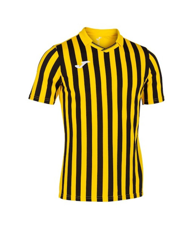 Camiseta de Fútbol Joma Copa II Manga Corta Hombre/Niño Amarillo Negro