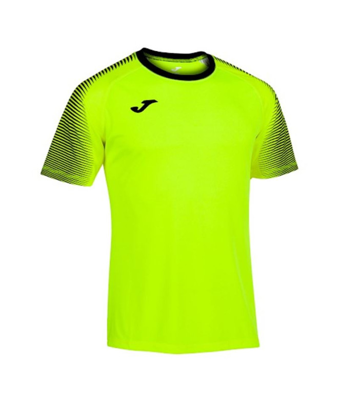 Camiseta Joma Hispa III Manga Corta Hombre/Niño Amarillo Flúor