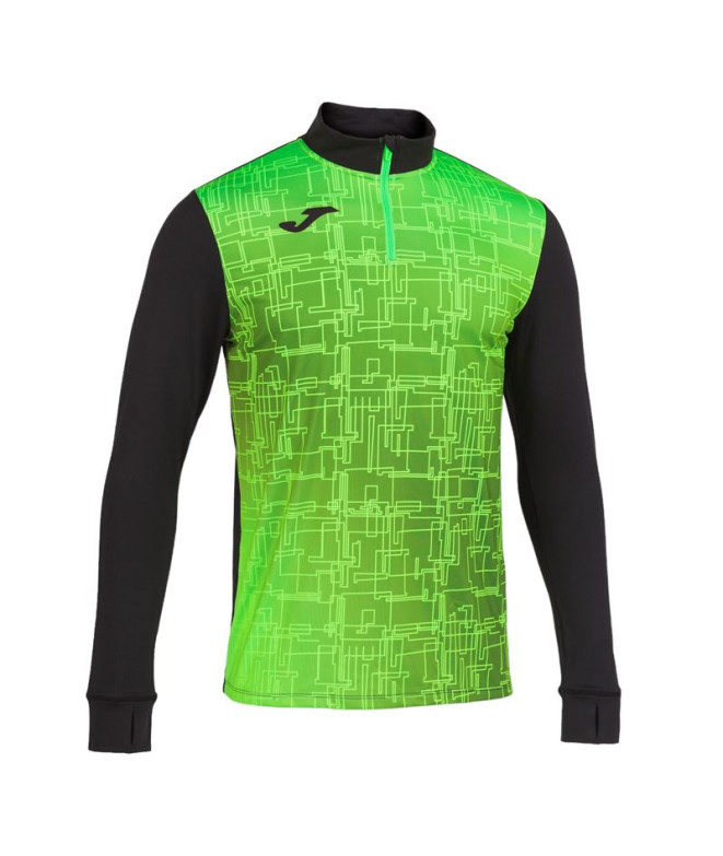 Sudadera Sin Capucha Joma Elite VIII Hombre/Niño Negro Verde Flúor