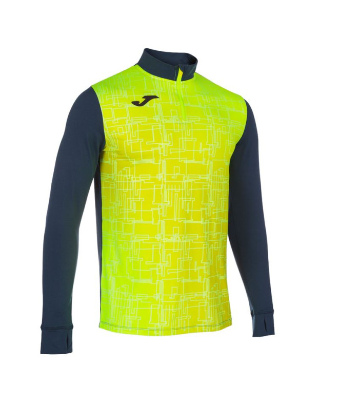 Moletom Joma HomemMenino Hoodless Elite VIII / Amarelo fluorescente marinho