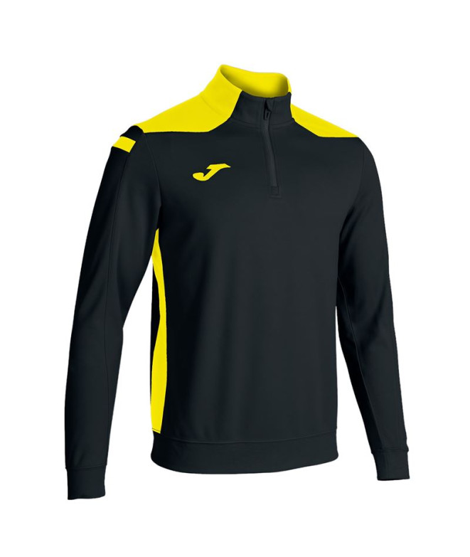 Sudadera Sin Capucha Joma Championship VI Hombre/Niño Negro Amarillo