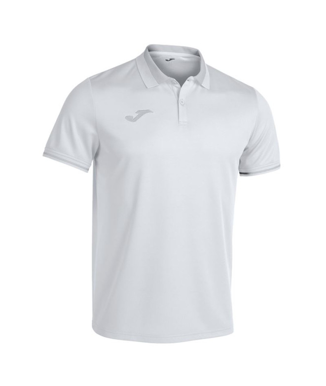 Polo Joma HomemMenino Campeonato de mangas curtas VI / Branco Cinzento