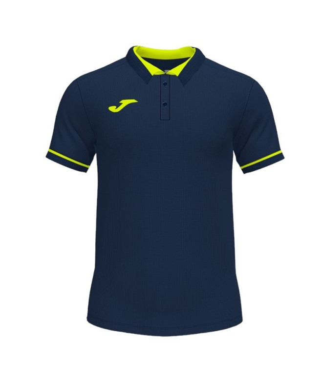 Polo Joma HommeEnfant Championnat à manches courtes VI / Jaune fluo marine