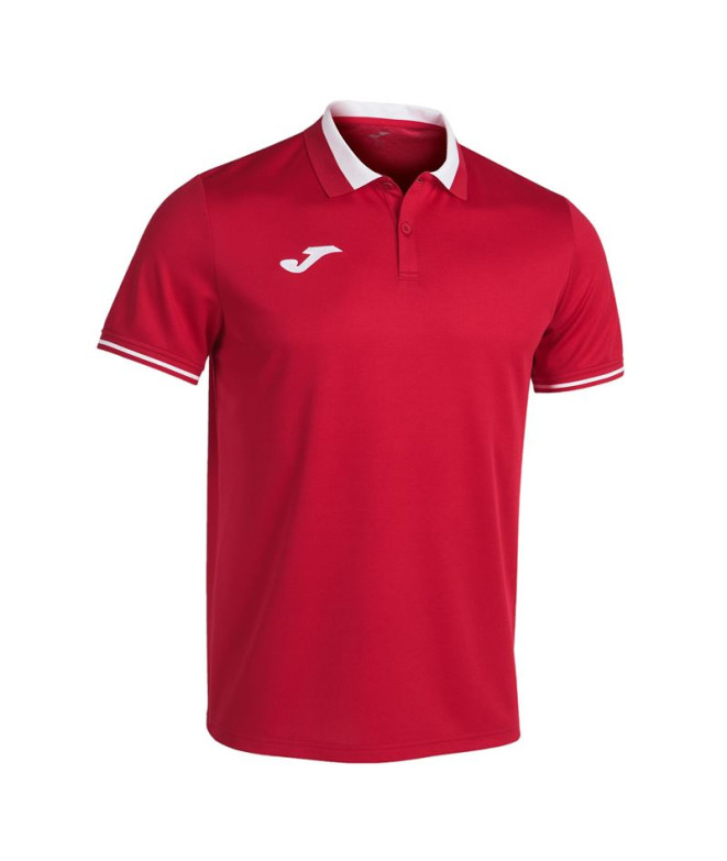 Polo Joma HomemMenino Campeonato de manga curta VI / Vermelho Branco