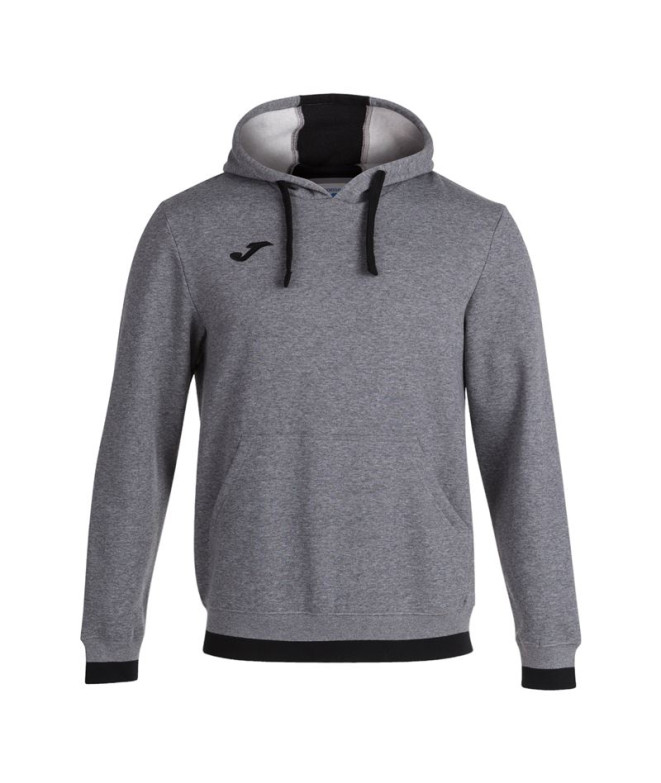 Sudadera Con Capucha Joma Confort II Hombre/Niño Gris Melange Negro