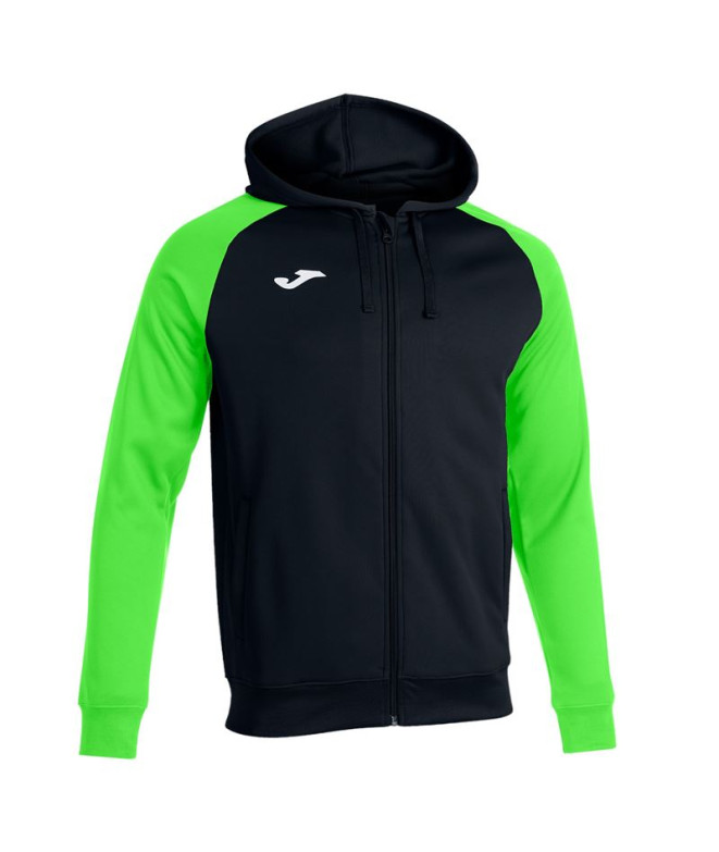 Chaqueta Con Capucha Joma Academy IV Hombre/Niño Negro Verde Fluor