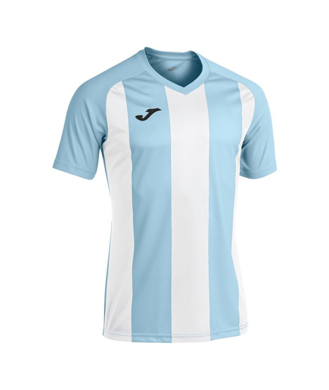 Camiseta Manga Corta Joma Pisa II Hombre/Niño Celeste Blanco