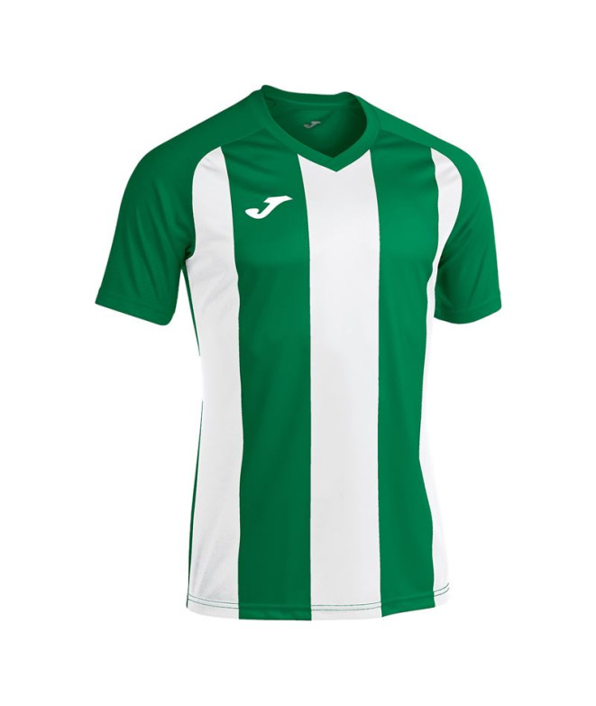 Camiseta Manga Corta Joma Pisa II Hombre/Niño Verde Blanco