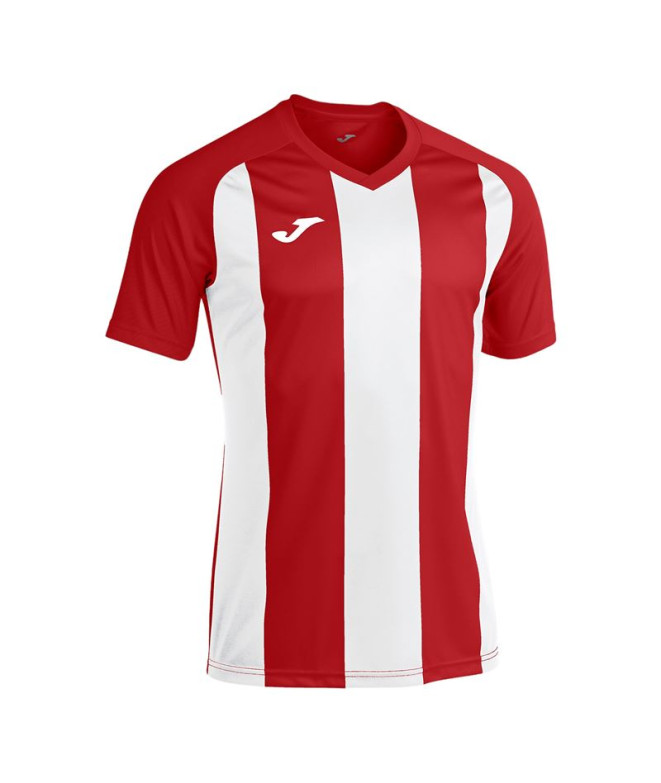 Camiseta Manga Corta Joma Pisa II Hombre/Niño Rojo Blanco