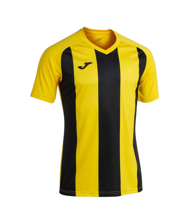 Camiseta Manga Corta Joma Pisa II Hombre/Niño Amarillo Negro