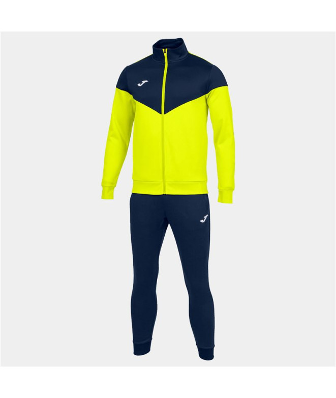 Fato de treino Joma Homem Oxford Fluorescent Yellow - Marinho