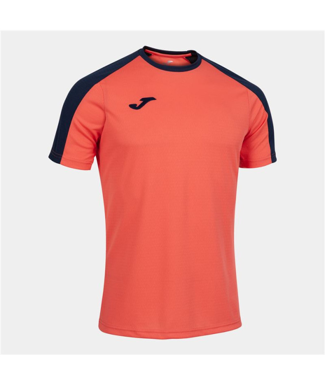 Camiseta Joma Homem Campeonato Eco de manga curta Fluor Orange - Marinho