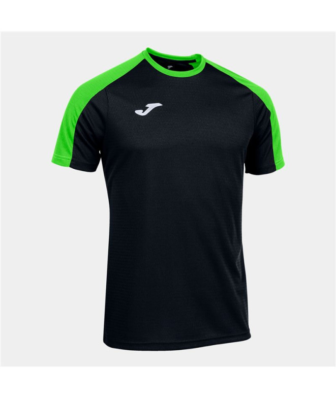 T-shirt Joma Homme Championnat Eco à manches courtes Noir - Vert fluo