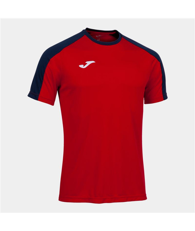 Camiseta Joma Homem Campeonato Eco de manga curta vermelho - Marinho