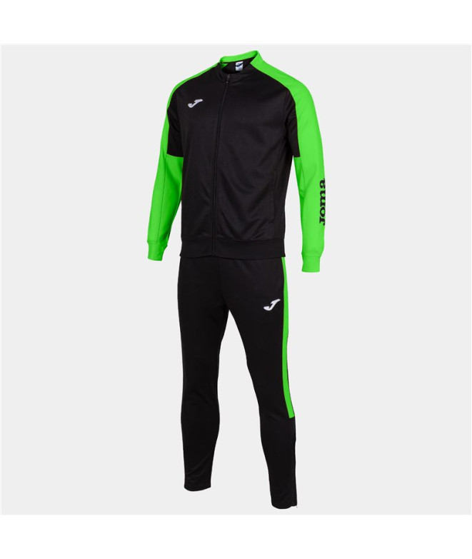 Chándal Joma Eco Championship Hombre Negro Verde Fluor