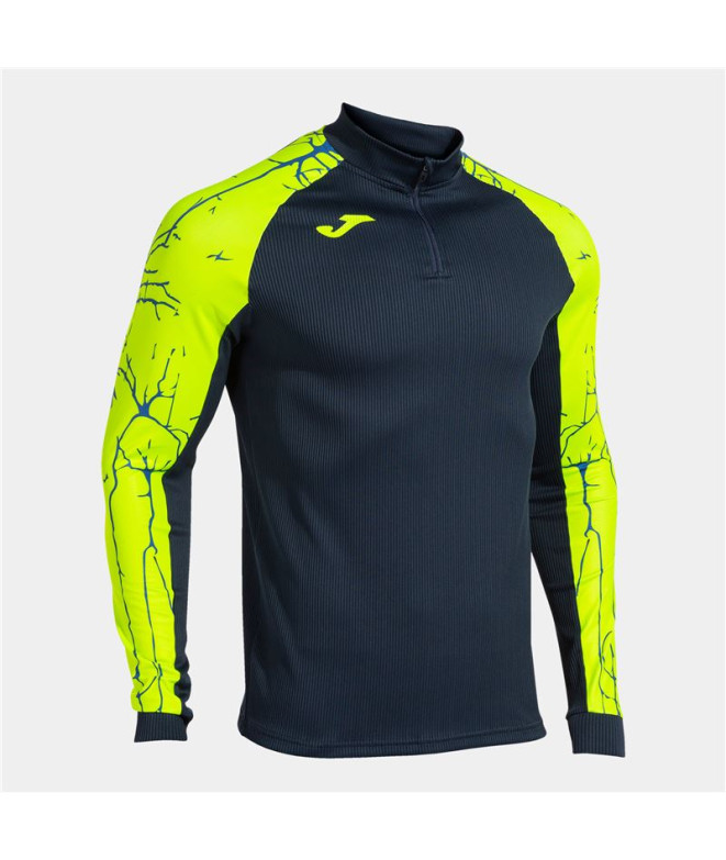 Sudadera Joma Elite IX Hombre Marino Amarillo Flúor