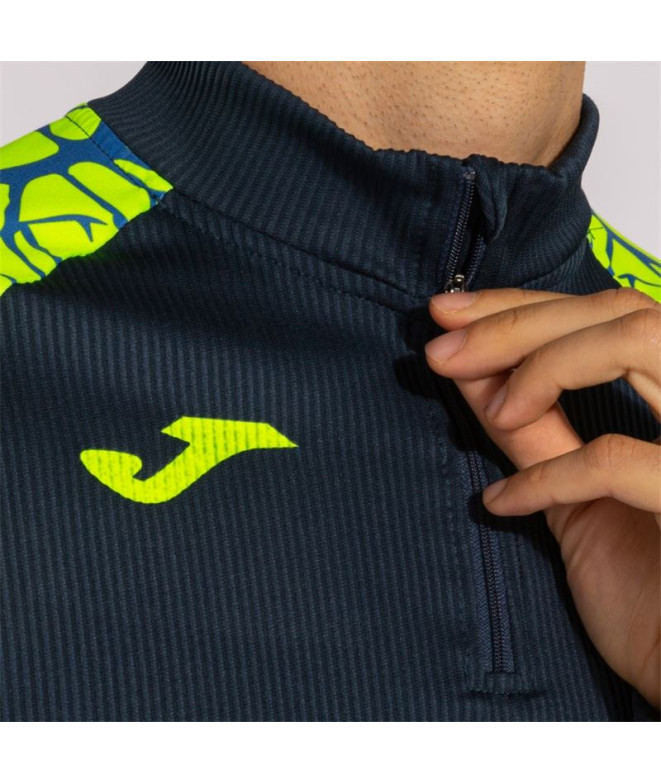 Moletom Joma Homem Elite IX Navy Amarelo...