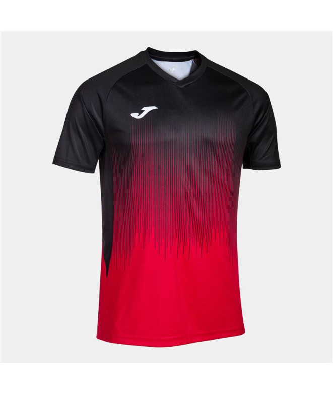 T-shirt Joma Homme Manches courtes Tiger IV Rouge Noir