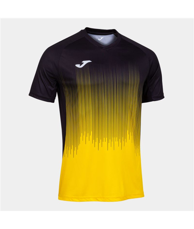 Camiseta Manga Corta Joma Tiger IV Hombre Amarillo Negro