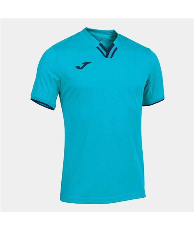 T-shirt Joma Homme Manches courtes Toletum IV Turquoise Fluorine Marine