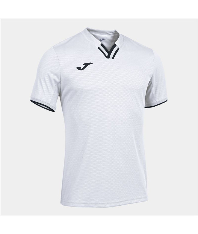 Camiseta Manga Corta Joma Toletum IV Hombre Blanco Negro