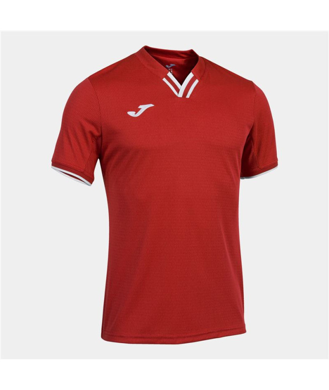 Camiseta Joma Homem Manga curta Toletum IV Vermelho Branco