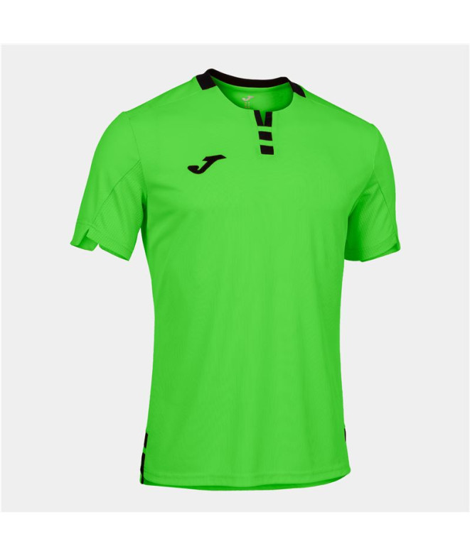 Camiseta Joma Homem Manga curta Gold IV Fluor Green Preto