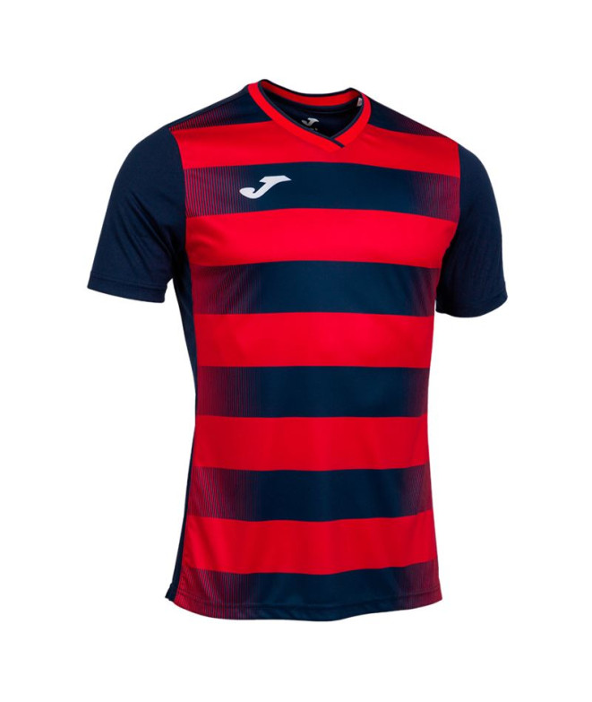 Camiseta Joma Manga Corta Europa V Marino Rojo