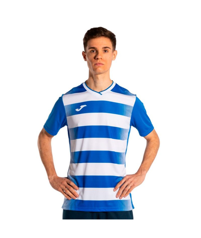 T-shirt Joma Manches courtes Europa V Royal White