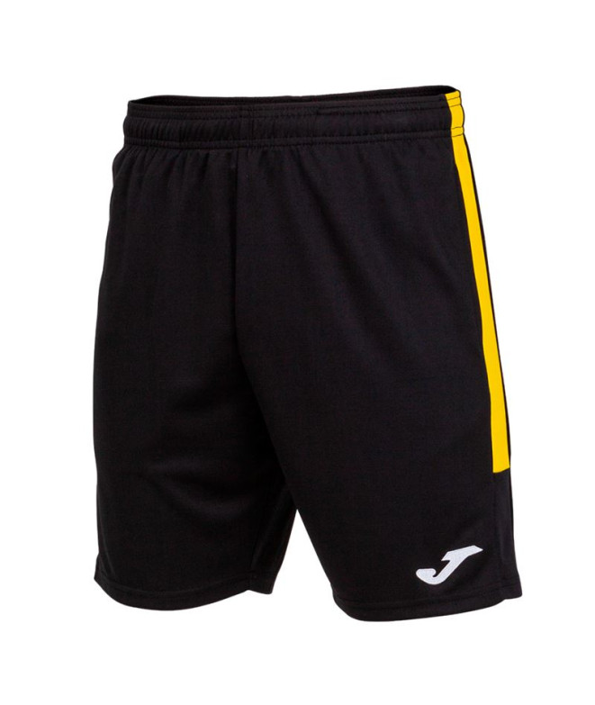 Bermuda Joma Campeonato Eco Preto Amarelo