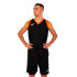 Conjunto Joma Final II Preto Laranja