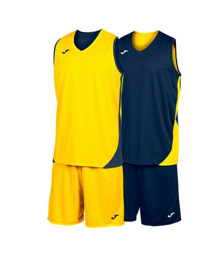 Conjunto Joma Kansas Marinho Amarelo