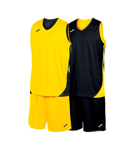 Conjunto Joma Kansas Amarelo Preto
