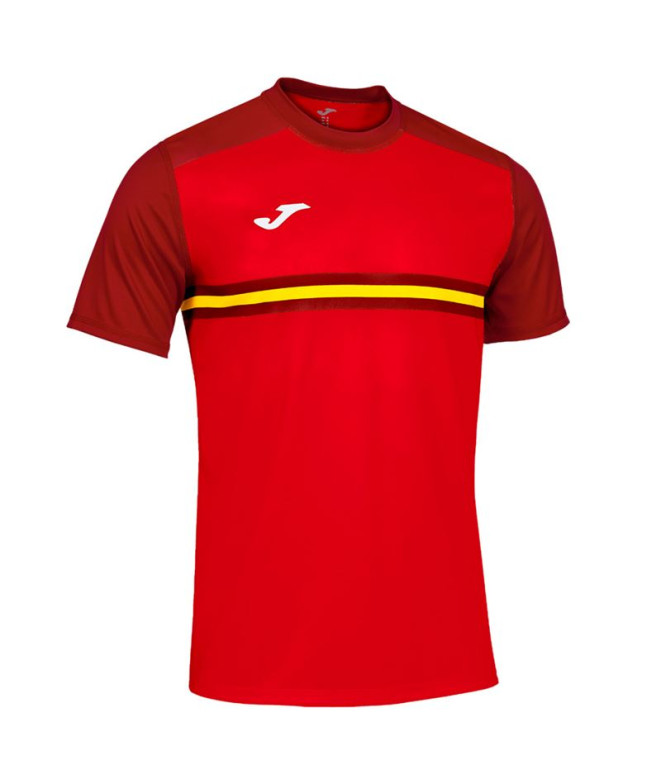 Camiseta Joma Hispa IV Manga curta vermelha