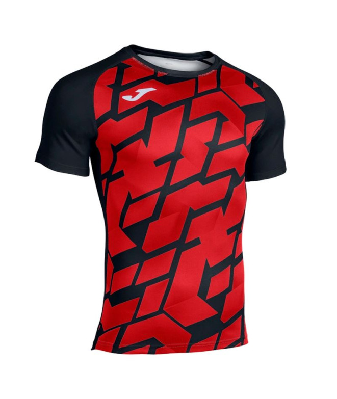 Camiseta De Rugby Manga Corta Myskin III Negro Rojo